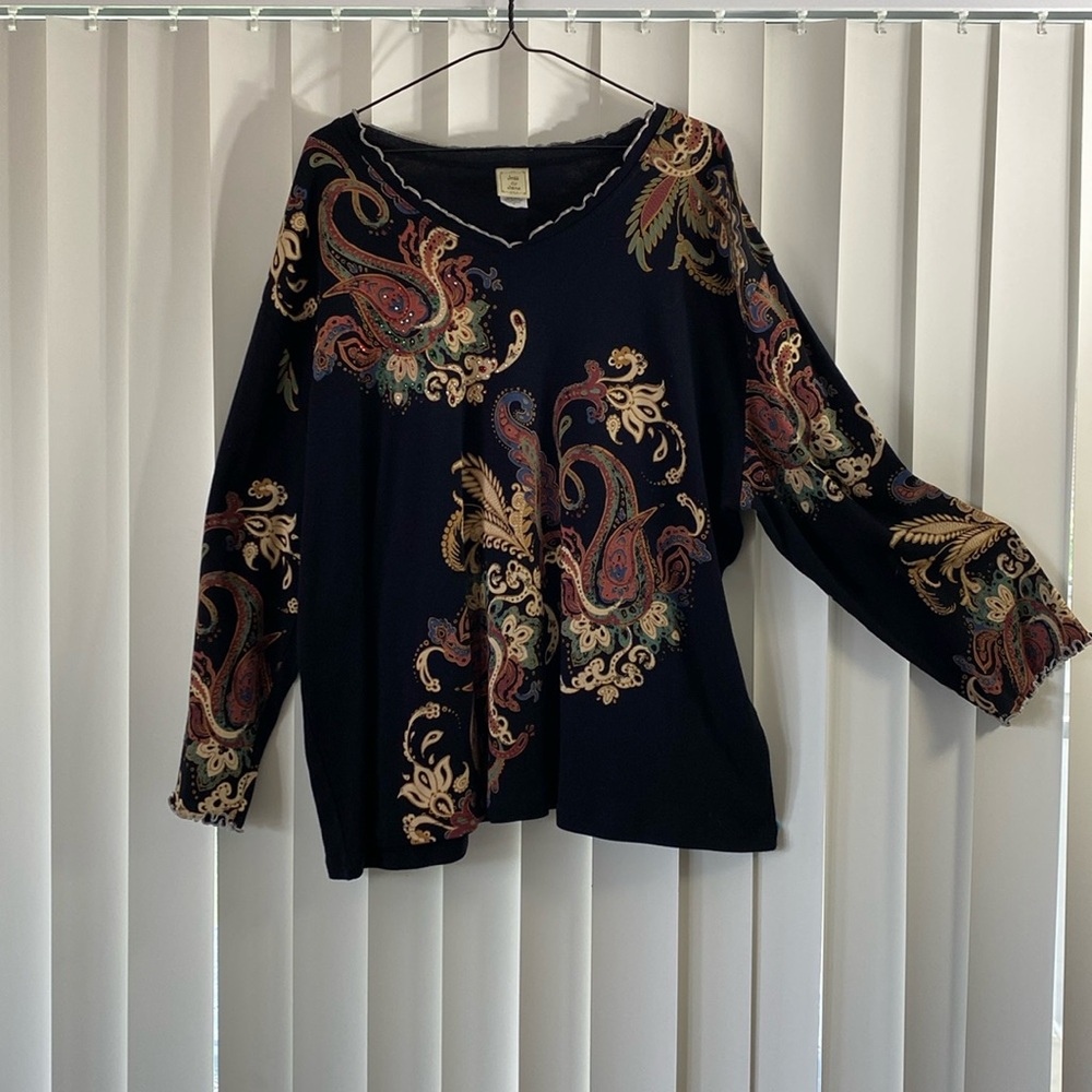 Jess & Jane long sleeve cotton T